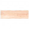 Blat stołu, 200x60x(2-4)cm surowy, lity dąb naturalną krawędzią