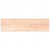 Blat stołu, 220x60x(2-4)cm surowy, lity dąb naturalną krawędzią