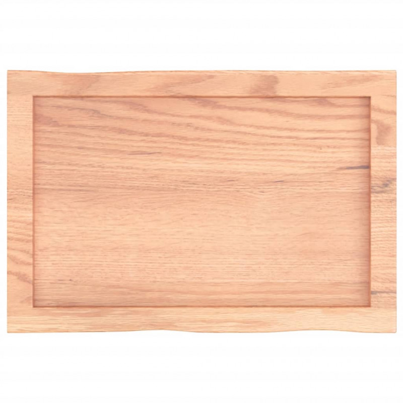 Blat, jasnobrązowy 60x40x(2-4)cm drewno z naturalną krawędzią