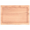Blat, jasnobrązowy 60x40x(2-4)cm drewno z naturalną krawędzią