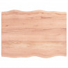 Blat, jasnobrązowy 80x60x(2-4) cm drewno z naturalną krawędzią