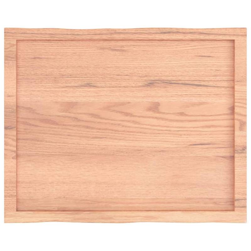 Blat, jasnobrązowy 80x60x(2-4) cm drewno z naturalną krawędzią