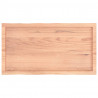 Blat jasnobrązowy 100x50x(2-4) cm drewno z naturalną krawędzią