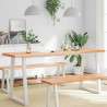 Blat, jasnobrązowy 180x60x(2-6) cm drewno z naturalną krawędzią