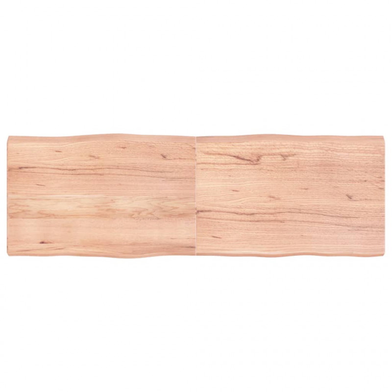 Blat, jasnobrązowy 180x60x(2-6) cm drewno z naturalną krawędzią