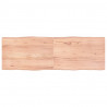Blat, jasnobrązowy 180x60x(2-6) cm drewno z naturalną krawędzią