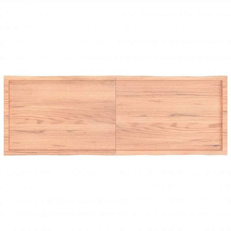 Blat, jasnobrązowy 180x60x(2-6) cm drewno z naturalną krawędzią