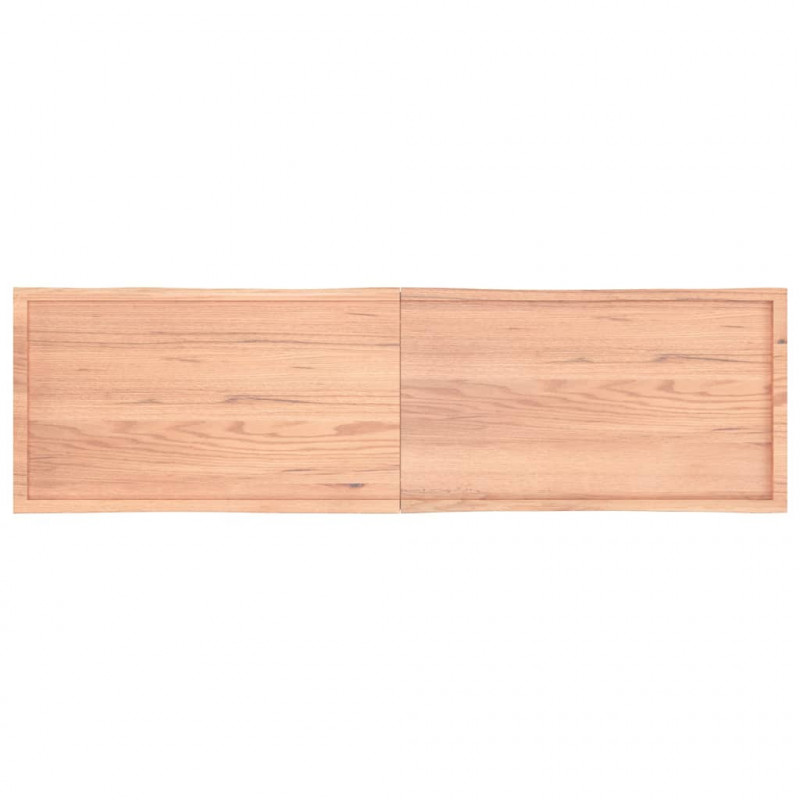 Blat, jasnobrązowy 220x60x(2-6) cm drewno z naturalną krawędzią