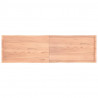 Blat, jasnobrązowy 220x60x(2-6) cm drewno z naturalną krawędzią