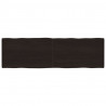 Blat ciemnobrązowy 200x60x(2-4) cm drewno z naturalną krawędzią