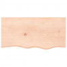 Blat stołu, 80x40x(2-6) cm, surowe lite drewno dębowe