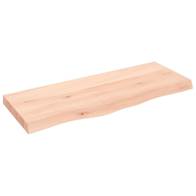 Blat stołu, 100x40x(2-6) cm, surowe lite drewno dębowe