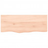 Blat stołu, 100x40x(2-6) cm, surowe lite drewno dębowe