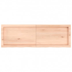 Blat stołu, 120x40x(2-4) cm, surowe lite drewno dębowe