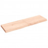 Blat stołu, 140x40x(2-6) cm, surowe lite drewno dębowe
