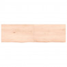 Blat stołu, 140x40x(2-6) cm, surowe lite drewno dębowe