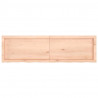 Blat stołu, 140x40x(2-6) cm, surowe lite drewno dębowe