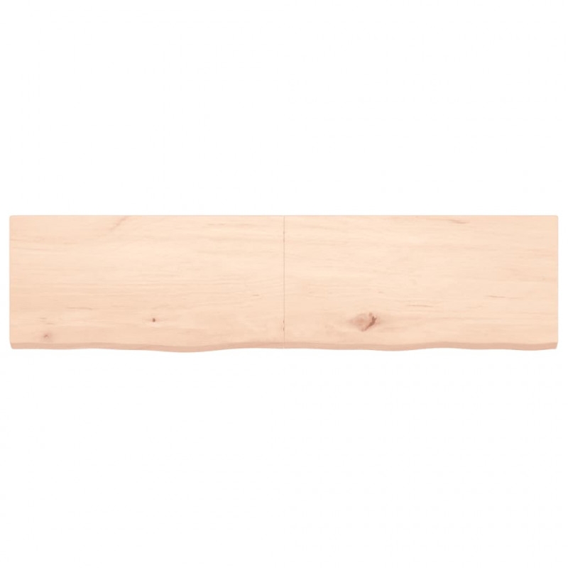 Blat stołu, 160x40x(2-4) cm, surowe lite drewno dębowe