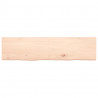 Blat stołu, 160x40x(2-4) cm, surowe lite drewno dębowe