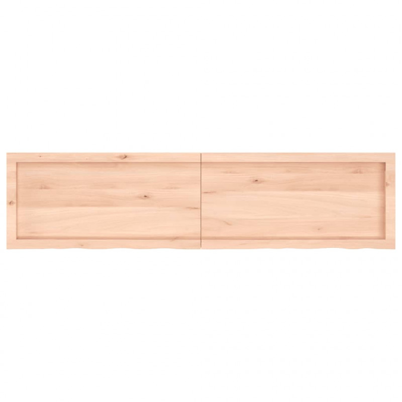 Blat stołu, 160x40x(2-4) cm, surowe lite drewno dębowe