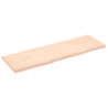 Blat stołu, 160x50x(2-4) cm, surowe lite drewno dębowe