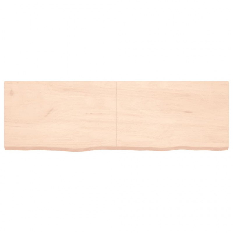 Blat stołu, 160x50x(2-4) cm, surowe lite drewno dębowe