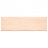 Blat stołu, 160x50x(2-4) cm, surowe lite drewno dębowe