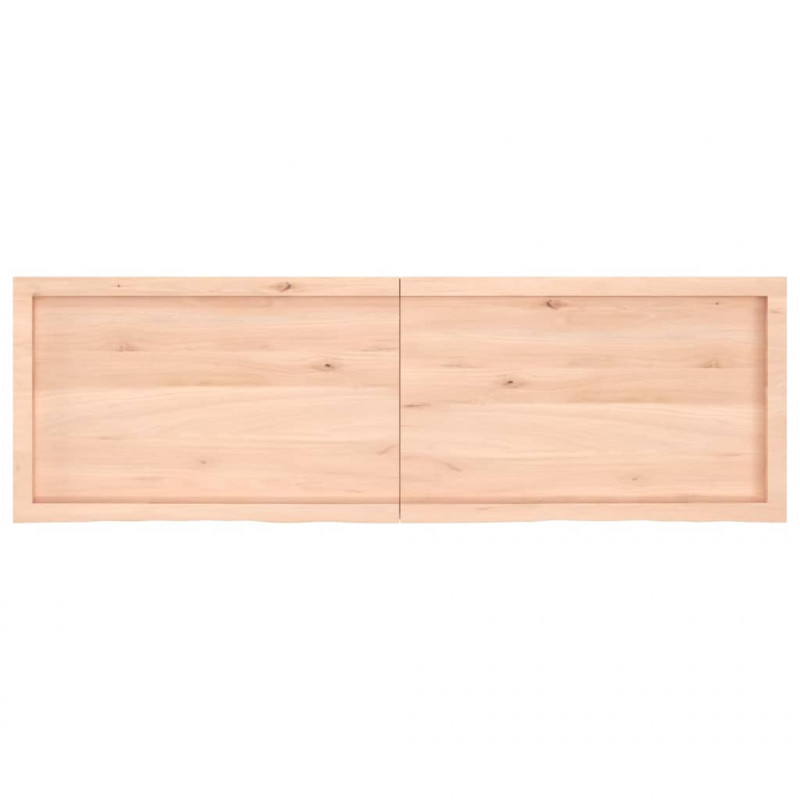 Blat stołu, 160x50x(2-4) cm, surowe lite drewno dębowe