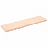 Blat stołu, 180x50x(2-6) cm, surowe lite drewno dębowe