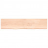 Blat stołu, 220x50x(2-6) cm, surowe lite drewno dębowe