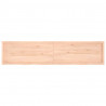 Blat stołu, 220x50x(2-6) cm, surowe lite drewno dębowe