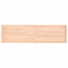 Blat stołu, 220x60x(2-6) cm, surowe lite drewno dębowe