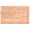 Blat do stołu, jasnobrązowy, 80x50x(2-4)cm, lite drewno dębowe