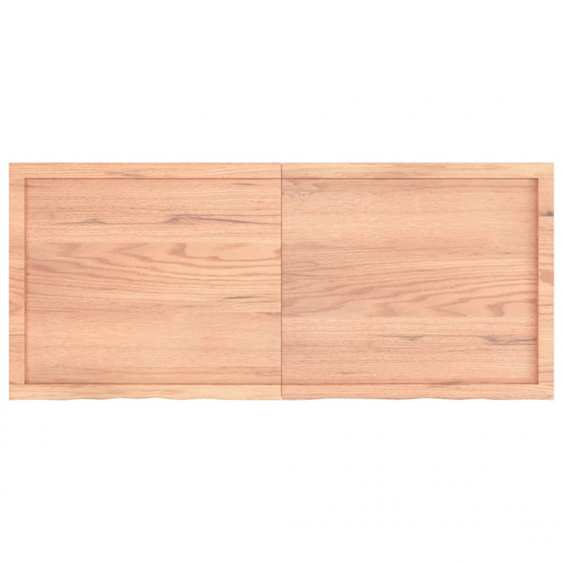 Blat do stołu, jasnobrązowy, 140x60x(2-4)cm, lite drewno dębowe