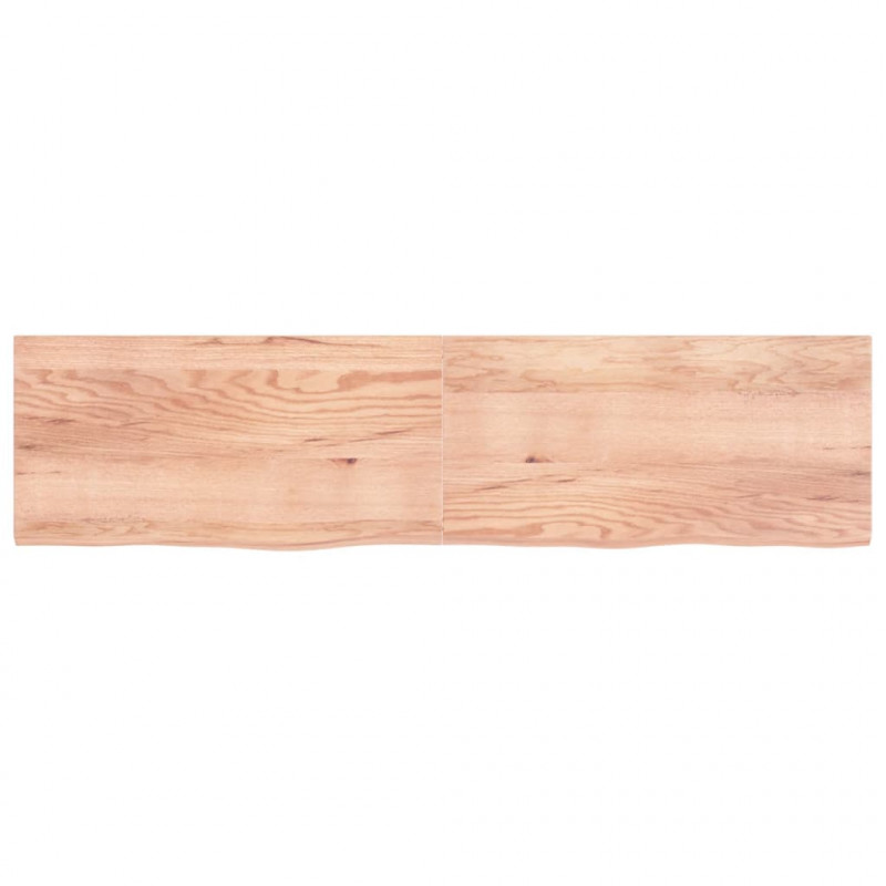 Blat do stołu, jasnobrązowy, 200x50x(2-4)cm, lite drewno dębowe