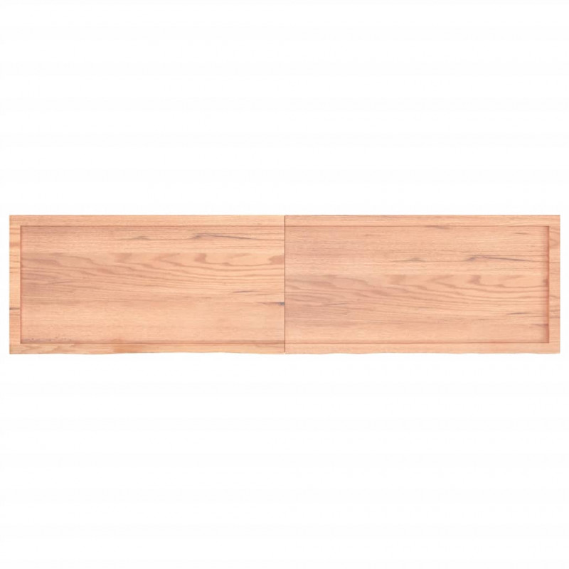 Blat do stołu, jasnobrązowy, 200x50x(2-4)cm, lite drewno dębowe