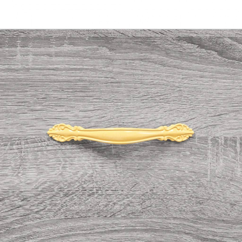 Witrynka szary dąb sonoma 69,5x34x180cm materiał drewnopochodny