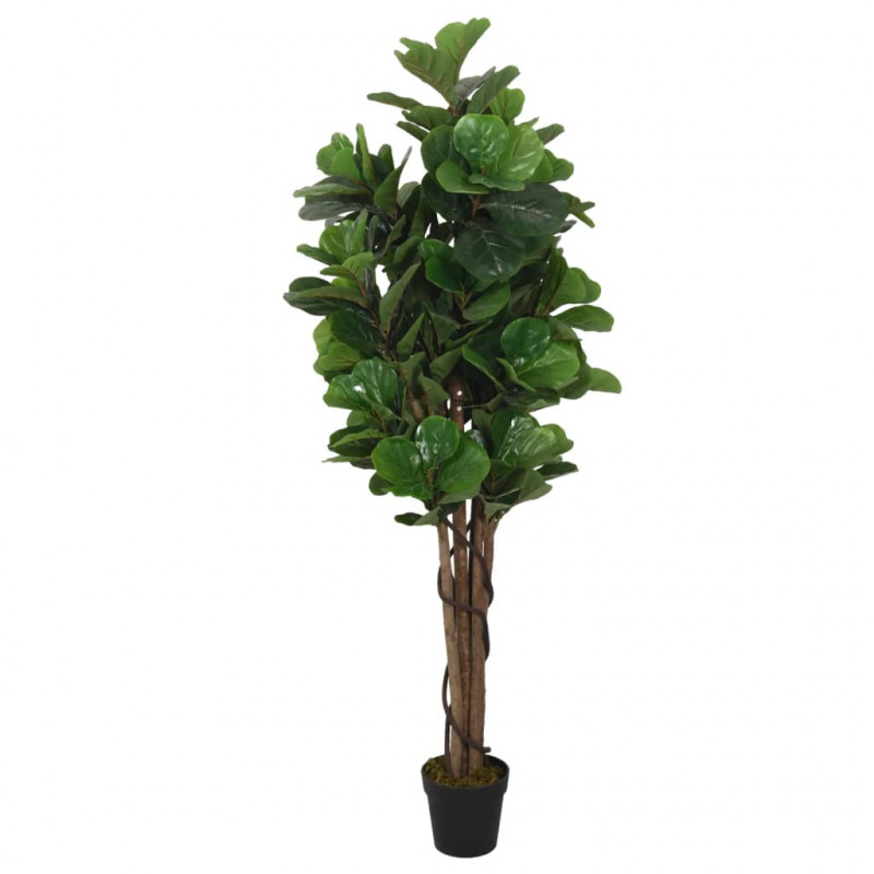Sztuczny figowiec dębolistny, 232 liście, 180 cm, zielony