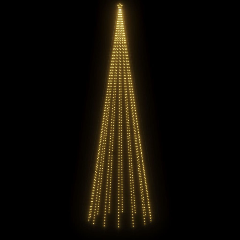 Choinka z kołkiem gruntowym, 1134 ciepłe białe LED, 800 cm