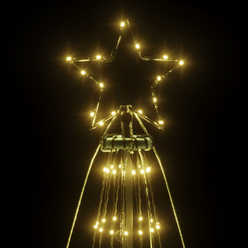 Choinka z kołkiem gruntowym, 1134 ciepłe białe LED, 800 cm