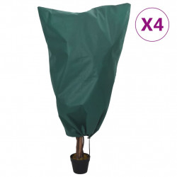 Kaptury ochronne ze ściągaczami, 4 szt., 70 g/m², 0,8x1 m