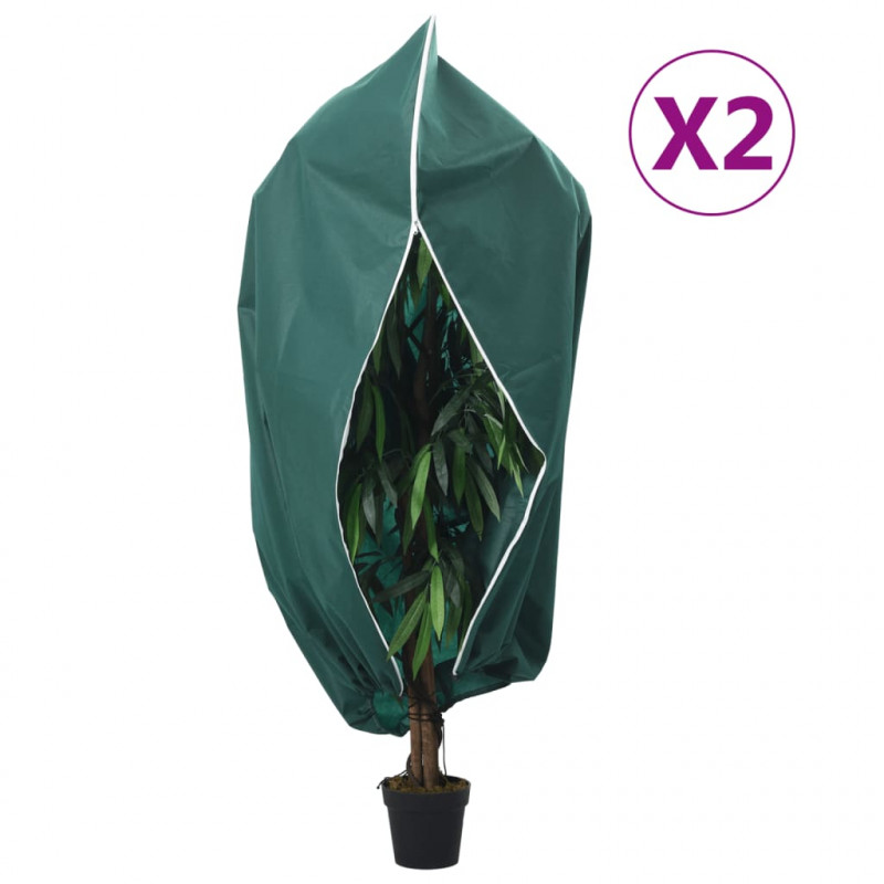 Kaptury ochronne z suwakiem, 2 szt., 70 g/m², 3,14x2,5 m