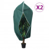 Kaptury ochronne z suwakiem, 2 szt., 70 g/m², 3,14x2,5 m