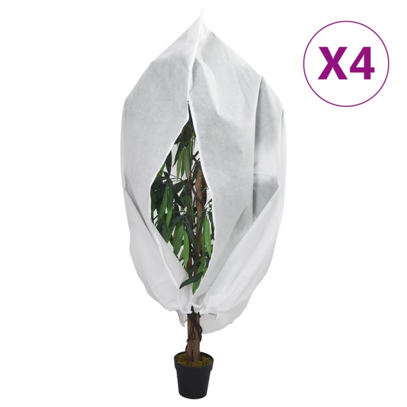 Kaptury ochronne z suwakiem, 4 szt., 70 g/m² 3,93x3,5 m