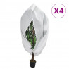 Kaptury ochronne z suwakiem, 4 szt., 70 g/m² 3,93x3,5 m
