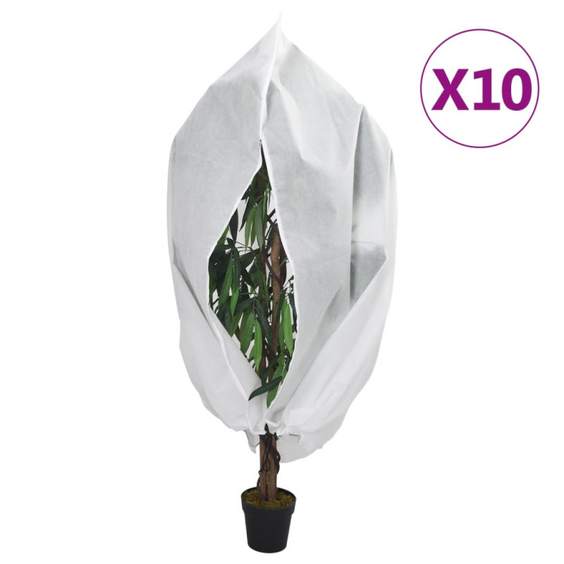 Kaptury ochronne z suwakiem, 10 szt., 70 g/m² 2,36x2 m