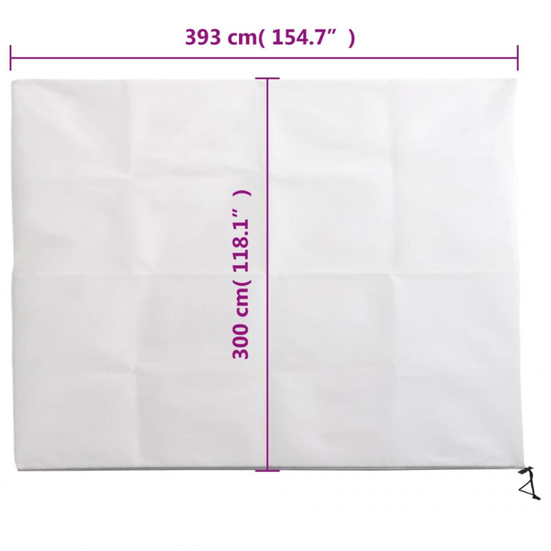 Kaptury ochronne z suwakiem, 10 szt., 70 g/m², 3,93x3 m