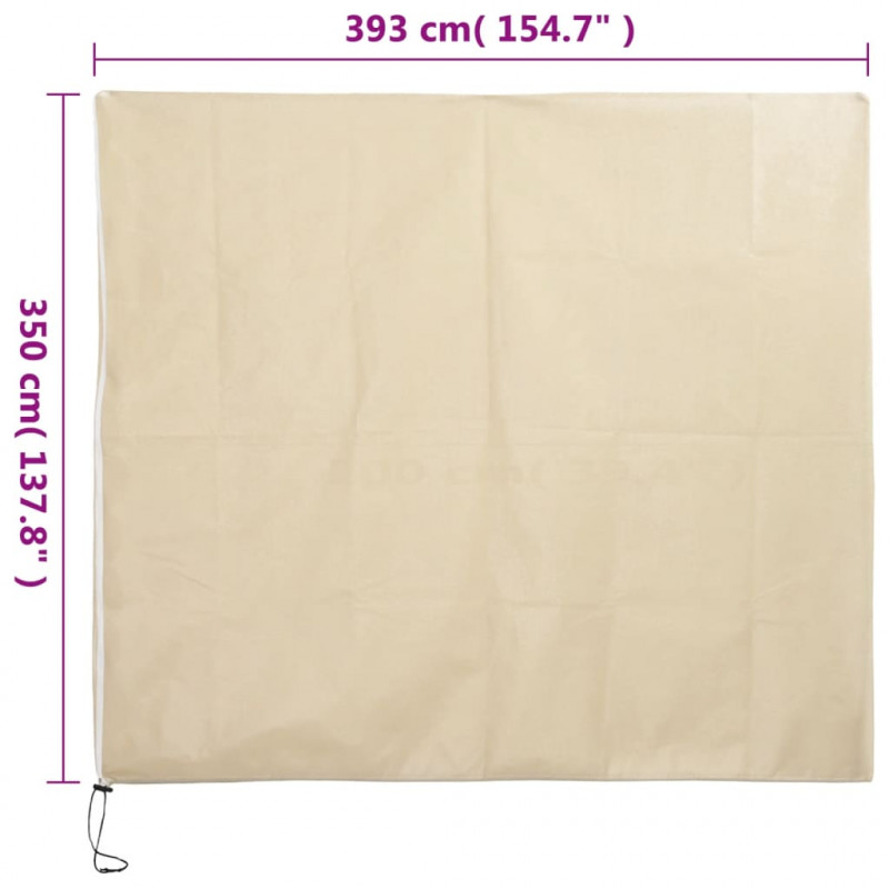 Kaptury ochronne z suwakiem, 10 szt., 70 g/m² 3,93x3,5 m