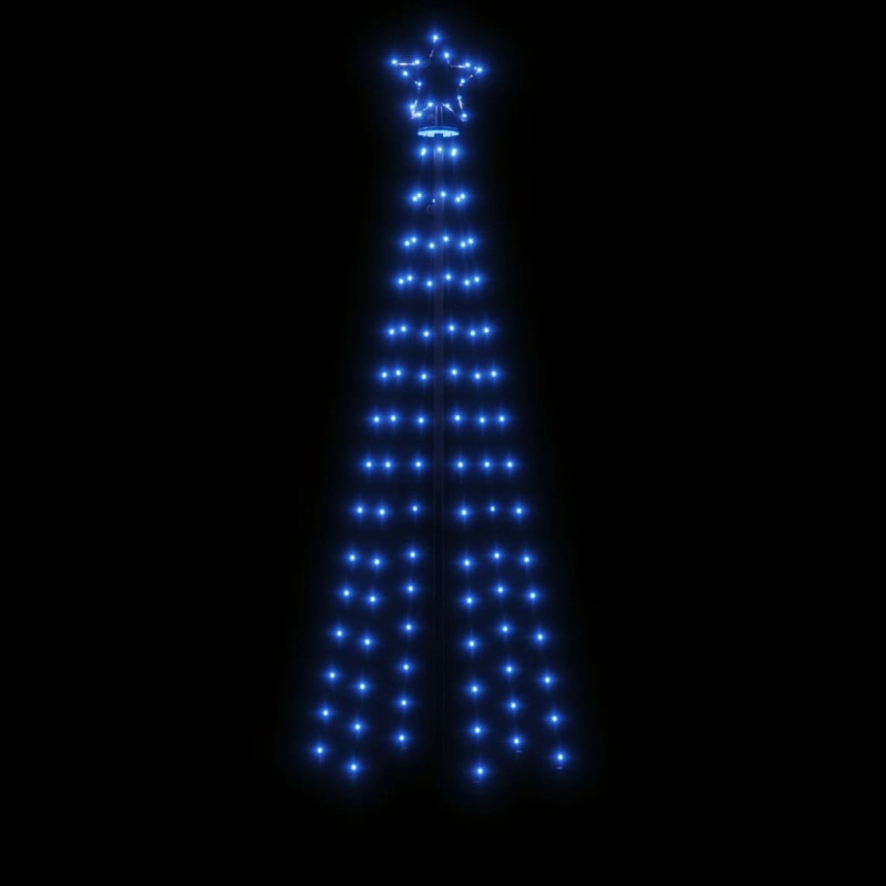 Choinka z kołkiem gruntowym, 108 niebieskich LED, 180 cm