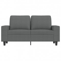 Sofa 2-osobowa, ciemnoszara, 120 cm, tapicerowana tkaniną